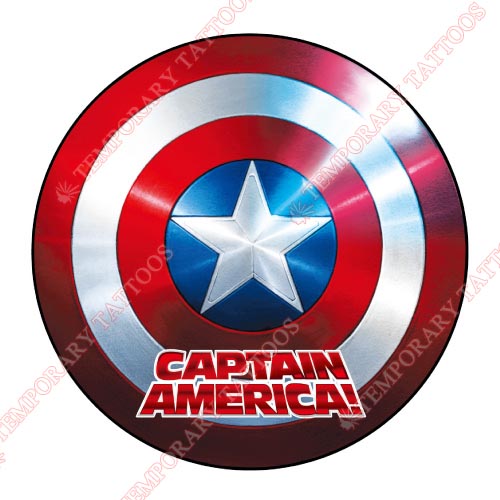 Captain America Customize Temporary Tattoos Stickers NO.57